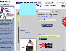 Tablet Screenshot of deskflags.com